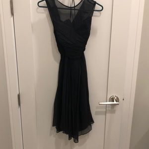 J. Crew Black Bridesmaids Dress
